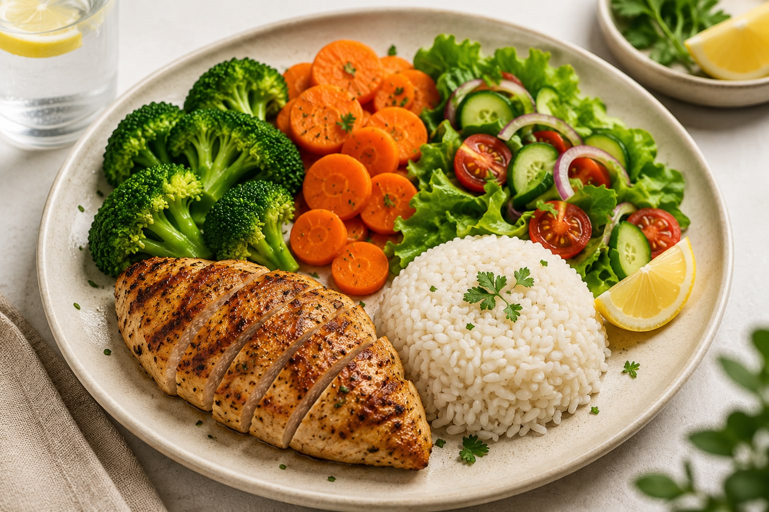 Plato saludable para cuidar el hígado